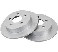ABS 16917 Rear Brake Discs Pair 278mm Solid Fits Chevrolet Opel Pontiac Vauxhall
