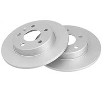 2x Brake disc solid 16955 A.B.S. for OPEL MERIVA A MPV ASTRA H Estate ASTRA H