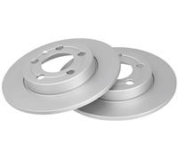 2x Brake disc solid 17009 A.B.S. for VW AUDI SKODA
