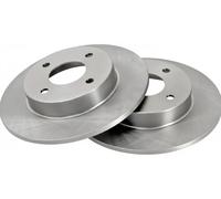 2x Brake disc solid 17010 A.B.S. for NISSAN PRIMERA PRIMERA Hatchback