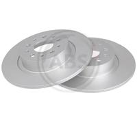 2x Brake disc solid 17055 A.B.S. for ALFA ROMEO 156 GT 156 Sportwagon 147