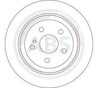 ABS All Brake Systems Brake Disc 17112 – Solid – for Mercedes-Benz S-Class – 2 pcs