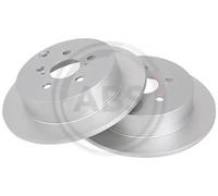 2x Brake disc solid 17169 A.B.S. for TOYOTA CELICA Coupe PRIUS Liftback