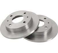 2x Brake disc solid 17209 A.B.S. for HYUNDAI AMICA / ATOZ