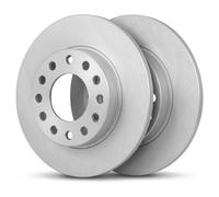 2x Brake disc solid 17332 A.B.S. for AUDI SEAT