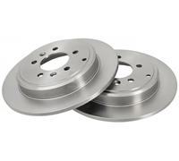 2x Brake disc solid 17343 A.B.S. for PEUGEOT 607