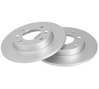 2x Brake disc solid 17357 A.B.S. for CITROËN PEUGEOT