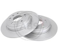 2x Brake disc solid 17375 A.B.S. for HONDA STREAM FR-V