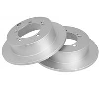 2x Brake disc solid 17432 A.B.S. for MITSUBISHI CHRYSLER