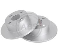 Rear Set 2x Brake Discs A.B.S. 17458 for Toyota Corolla (00-02)