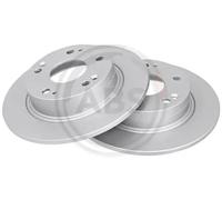 2x Brake disc solid 17465 A.B.S. for HONDA ACCORD VII