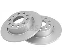 2x Brake disc solid 17520 A.B.S. for SEAT VW SKODA AUDI