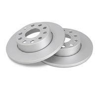 2x Brake disc solid 17547 A.B.S. for VW SKODA SEAT AUDI