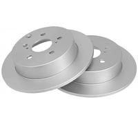 2x Brake disc solid 17609 A.B.S. for TOYOTA COROLLA Verso