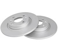 2x Brake disc solid 17619 A.B.S. for DACIA RENAULT SMART