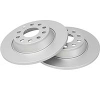 2x Brake disc solid 17628 A.B.S. for VW SEAT AUDI SKODA