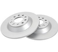 ABS All Brake Systems Brake Disc 17629 Solid 2x for Audi A6 C6, A6 C6 Avant, A6 Allroad C6