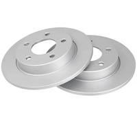 ABS All Brake Systems Brake Disc Set 17638 Rear 2x for Mazda 3 (08-14)