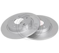 2x Brake disc solid 17639 A.B.S. for MAZDA 5 3 3 Saloon