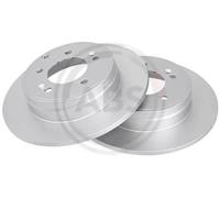 ABS All Brake Systems Brake Disc 17678 - Solid - 2x for Hyundai Sonata V/VI, Grandeur