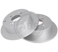 2x Brake disc solid 17693 A.B.S. for HYUNDAI KIA