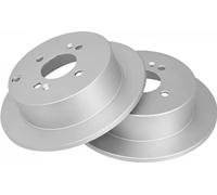 2x Brake disc solid 17693 A.B.S. for HYUNDAI KIA