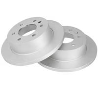 2x Brake disc solid 17732 A.B.S. for MERCEDES-BENZ VW