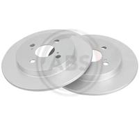 2x Brake disc solid 17750 A.B.S. for ASTON MARTIN TOYOTA