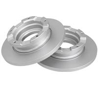 2x Brake disc solid 17786 A.B.S. for FORD TRANSIT Bus TRANSIT Van