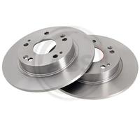 2x Brake disc solid 17798 A.B.S. for HONDA CIVIC VIII Saloon CIVIC IX Saloon