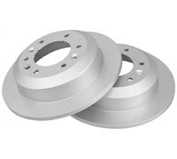 2x Brake disc solid 17806 A.B.S. for KIA SEDONA Mk II