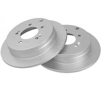 2x Brake disc solid 17816 A.B.S. for HYUNDAI GRANDEUR