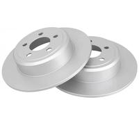 2x Brake disc solid 17839 A.B.S. for CHRYSLER LANCIA