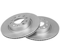2x Brake disc solid 17858 A.B.S. for ALFA ROMEO JEEP