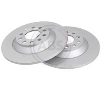 2x Brake disc solid 17863 A.B.S. for AUDI A6 Allroad C6