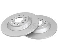 2x Brake disc solid 17863 A.B.S. for AUDI A6 Allroad C6
