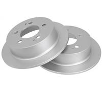 2x Brake disc solid 17891 A.B.S. for SSANGYONG KYRON REXTON / REXTON II ACTYON I