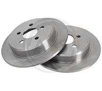 2x Brake disc solid 17953 A.B.S. for CHRYSLER DODGE