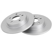 2x Brake disc solid 18035 A.B.S. for OPEL CHEVROLET