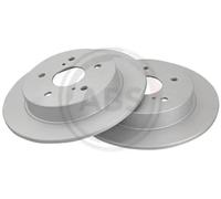 2x Brake disc solid 18077 A.B.S. for SUZUKI FIAT