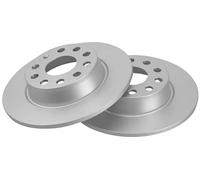 2x Brake disc solid 18117 A.B.S. for SEAT VW SKODA AUDI CUPRA FORD