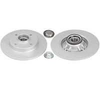 2x Brake disc solid 18130C A.B.S. for CITROËN PEUGEOT DS