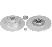 2x Brake disc solid 18140C A.B.S. for RENAULT MEGANE CC MEGANE III Grandtour