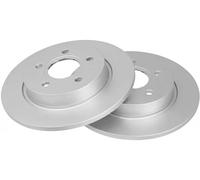 2x Brake disc solid 18142 A.B.S. for FORD FOCUS III Saloon FOCUS III