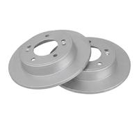 2x Brake disc solid 18203 A.B.S. for HYUNDAI KIA