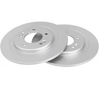 2x Brake disc solid 18237 A.B.S. for HYUNDAI KIA