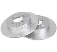 2x Brake disc solid 18268 A.B.S. for SUZUKI SWIFT III