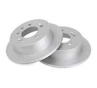 2x Brake disc solid 18280 A.B.S. for HYUNDAI SONATA VII ELANTRA IV Saloon