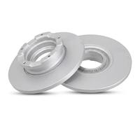 2x Brake disc solid 18396 A.B.S. for FORD TOURNEO CUSTOM V362 Bus