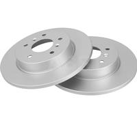 2x Brake disc solid 18401 A.B.S. for NISSAN RENAULT